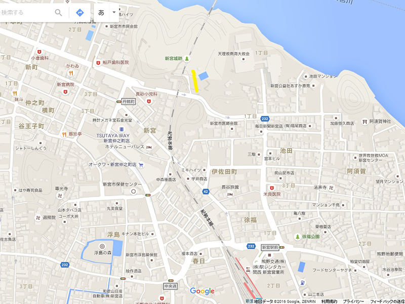 新宮ケーブル地図　～廃線ニスト紀行～
